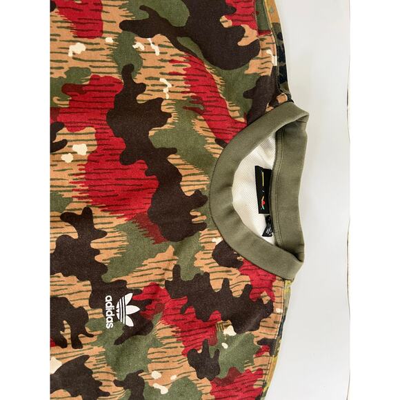 Adidas Sweatshirt Mens XL  Pharrell Williams Camo Print Crewneck - Picture 15 of 16